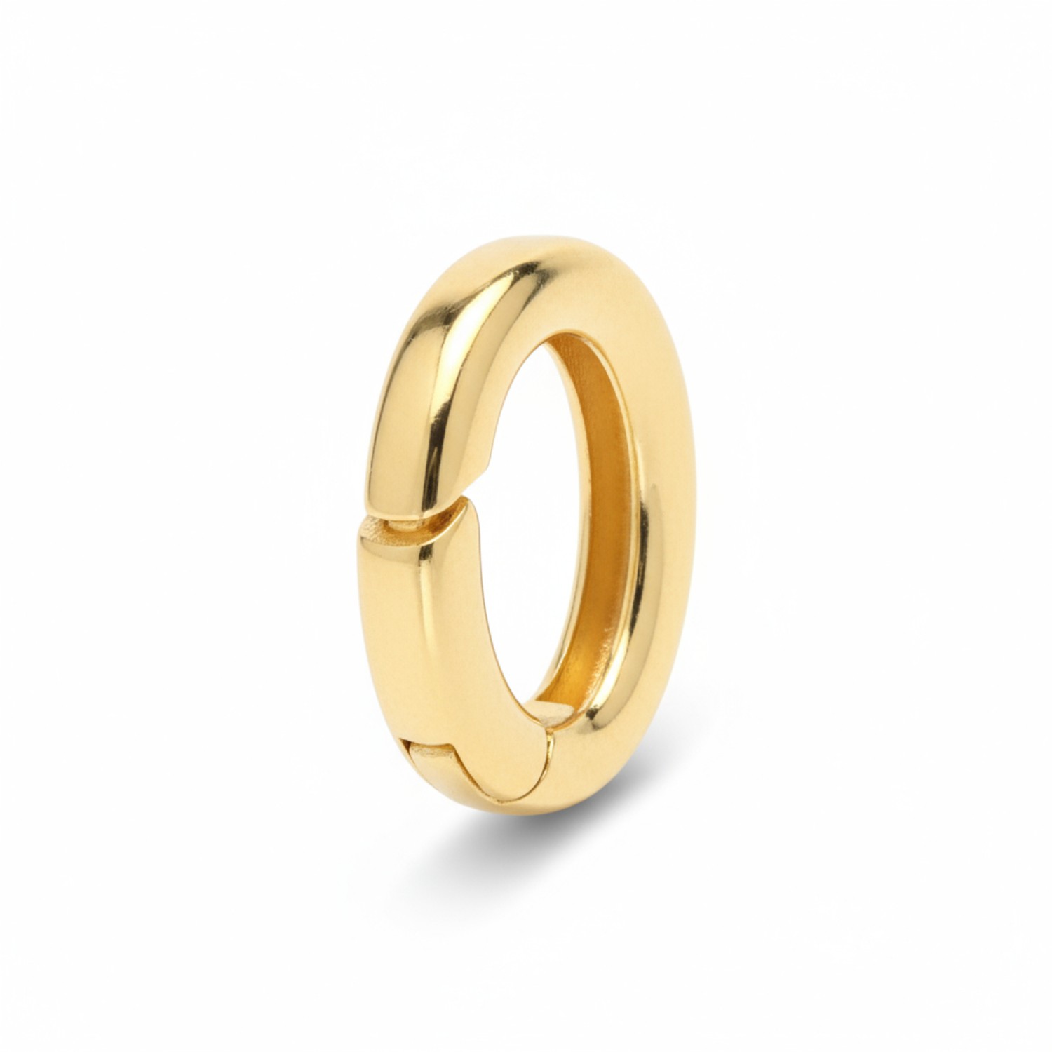 Schmidt Anhänger Clip Damen aus 925 Silber vergoldet in Goldfarben, 10,5x7,3x1,9mm