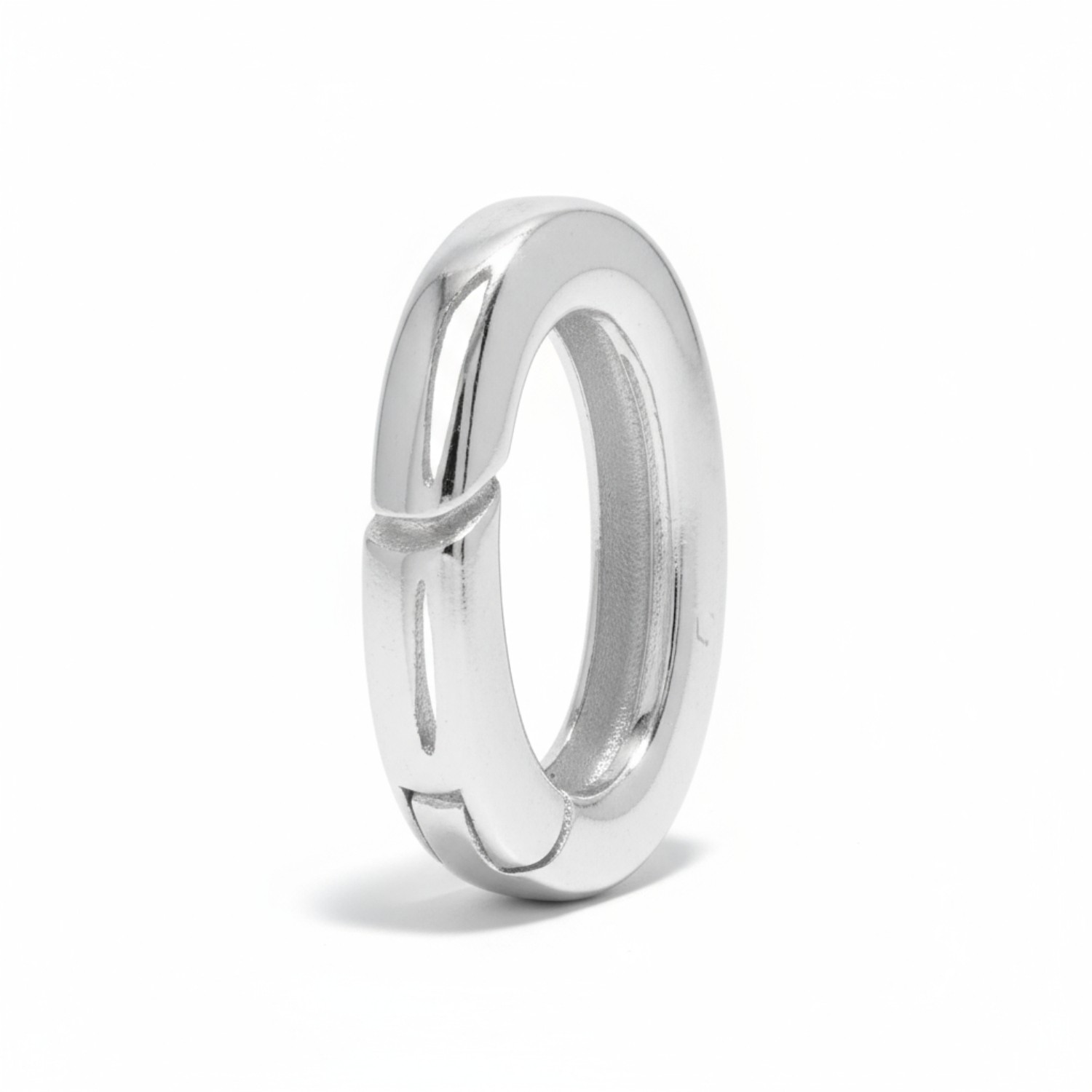 Schmidt Anhänger Clip für Damen aus 925 Silber, silberfarben, 10,5x7,3x1,9mm, elegantes Schmuckstück