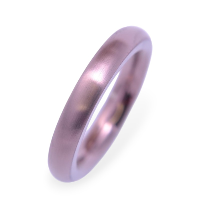 Ernstes Design Damenring in Altbronze, Edelstahl, Ringgröße 60, braun