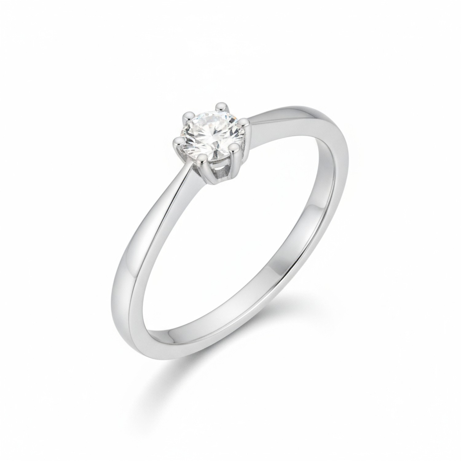 GISSER Damenring aus 925 Silber mit Zirkonia, silberfarben, Größe 54 - Eleganter Schmuck für jeden Anlass