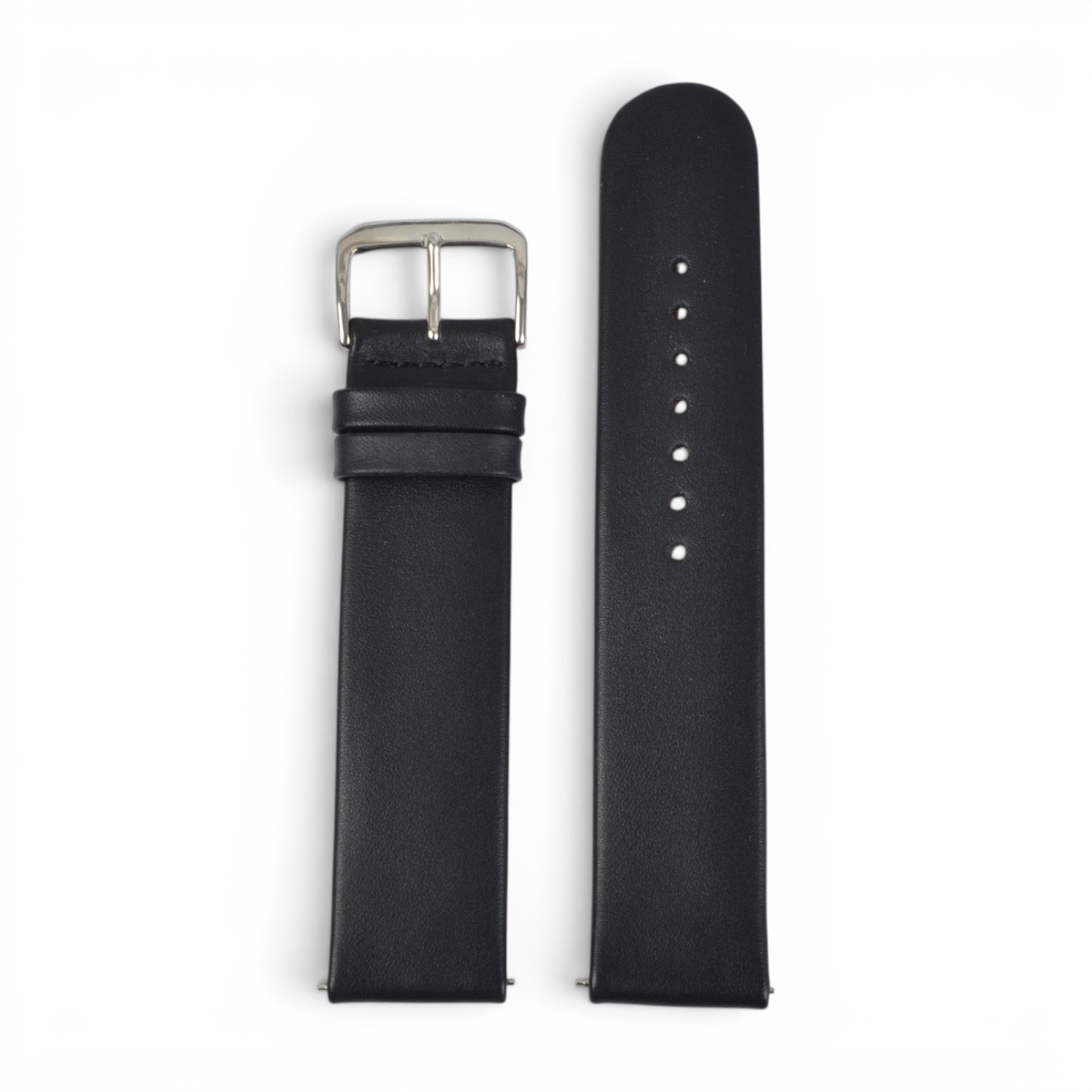 Vater & Sohn Uhrenarmband Frankfurt 18 mm Rindsleder schwarz mit Schnellwechsel-Federstegen